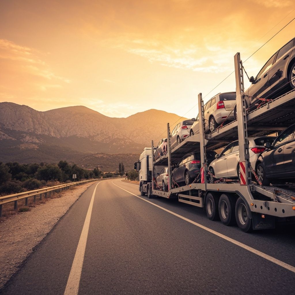 Sinem Lojistik kurumsal araç taşıma operasyonunu temsil eden tır görseli
